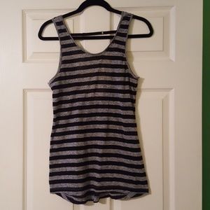 Black and Gray tank.
